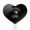 Lindenwood University Lions Logo Heart Love Cupcake Picks Toppers Decoration Set of 6 - 2 of 4