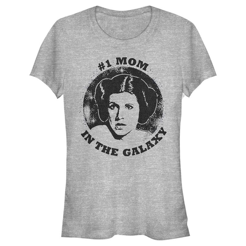 Juniors Womens Star Wars: A New Hope Number One Galactic Mom  T-Shirt -  -, 1 of 5