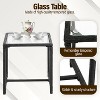 FDW 3 Piece Patio Furniture Set Outdoor Rocking Chairs Bistro Sets All-Weather Rattan Chair with Cushions&Glass-Top Coffee Table - 3 of 4