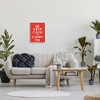 Stupell Industries Keep Calm And Carry On Red Phrase, 16" x 20" - 2 of 4