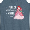 Women's - Disney - Full Of Christmas Cheer Ariel Graphic Racerback Tank - 2 of 4