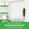 Cotton Shower Curtain Liner, 70x74 Inch, Lightweight, Washable, Odor - Free, Non - Toxic, Stylish Bathroom Drape. - 2 of 4