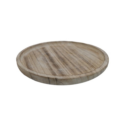 Sweet Water Decor Rustic Round Decorative Tray - 7x7\