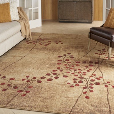 Extra Large Handmade Latte Rectangular Traditional Rug