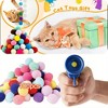 100pcs Plush Ball Interactive Toys Pet Chasing Toys Pet Chasing Cat Toys Sports Toys Conference Ball Training Cat Toys Kitten Interactive Toys - 3 of 4