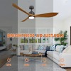 Parrot Uncle 66" Modern Black LED Ceiling Fan with Remote - 2 of 4