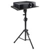 Hola! Music HPS-290B Adjustable Height Professional Projector Dj Mixer Tripod Stand Laptop Tray with 15.5 by 11.5 Inch Plate, Black - 2 of 4