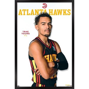 Trends International NBA Atlanta Hawks - Trae Young Feature Series 23 Framed Wall Poster Prints - 1 of 4