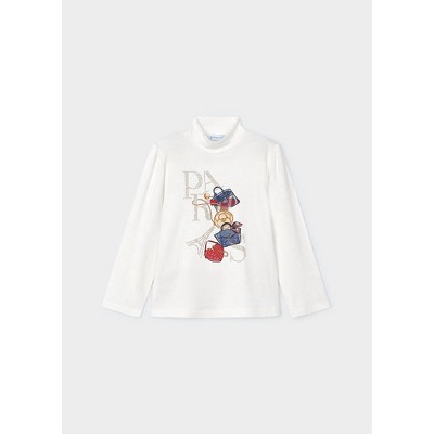 Girl Paris Mock Neck Long Sleeve Shirt - Mayoral