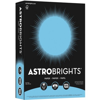 Astrobrights Premium Color Paper, 8-1/2 x 11 Inches, Lunar Blue, 500 Sheets