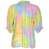 Women's Ruffled Puff Sleeve Blouse - current air - 2 of 4