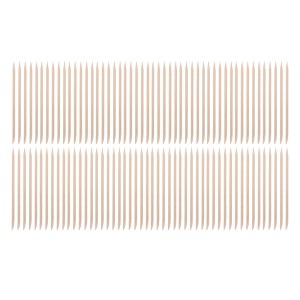 Unique Bargains Manicure Nail Groove Cleaning Stick 4.45" L Wood Color 100pcs - 1 of 4
