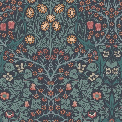 William Morris at Home Blackthorn Navy Wallpaper