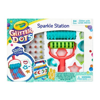 Crayola 106pc Glitter Dots Sparkle Station