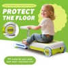 DSVIMOY Cleaning Go Kart for Kids, Front with Mop for Kids Aged 3-6 Years Old with Adjustable Length Function, Pink / Green, 31.5"*11.42"*11.42" - 4 of 4