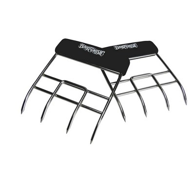 Bayou Classic 500-708 Stainless Bayou Claws Features Stainless Claws w/ Soft Grip Handles Perfect For Shredding Cooked Pork Beef Chicken and Alligator