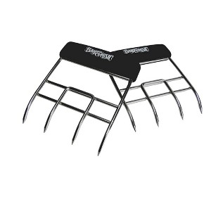 Bayou Classic 500-708 Stainless Bayou Claws Features Stainless Claws w/ Soft Grip Handles Perfect For Shredding Cooked Pork Beef Chicken and Alligator - 1 of 3