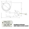Vynxaria 8 Inch LED Wall Mount Two-Sided Magnifying Makeup Mirror - 360¡ã Rotation & Gold Finish - 4 of 4