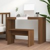 vidaXL Dressing Stool Brown Oak 27.6 in.x13.8 in.x17.7 in. Engineered Wood - 3 of 4