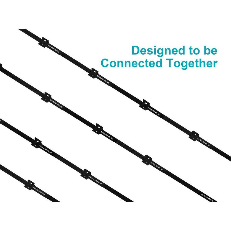 Monoprice Hook and Loop Fastening Cable Ties, 13in, 100 pcs/pack, Black, 4 of 7