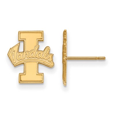 Black Bow Jewelry 14k Yellow Gold Idaho Vandals NCAA Post Earrings
