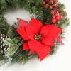 24 Inch Artificial Eucalyptus Wreath with Berry and Pine Branches Green Leaves Holiday Decorations for Front Door Indoor Outdoor Use - 3 of 4