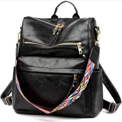 Wikineon PU Leather Backpack Purse For Women Convertible Ladies Fashion Casual Large School Shoulder Bags