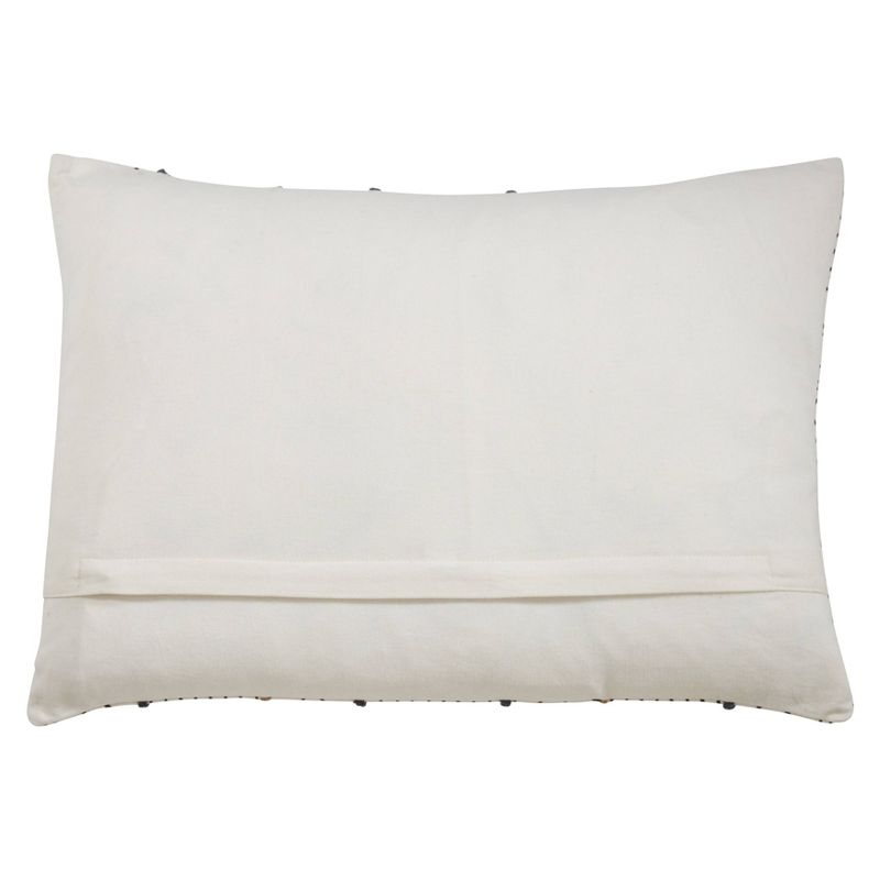 Oversize Poly Filled Light Mud Cloth Throw Pillow White - Saro Lifestyle, 3 of 6