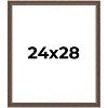 PosterPalooza | Elegant Brown Picture Frame - UV Acrylic, Foam Board Backing, Hanging Hardware - 2 of 4