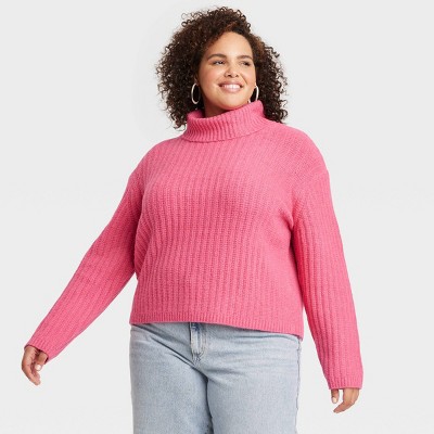 Women's Mock Turtleneck Pullover Sweater - Knox Rose™ Green Xs : Target