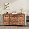 GustoWave TV Console Table for TV up to 55", Modern TV Stand with 10 Drawer & Sockets for Living Room - 3 of 4
