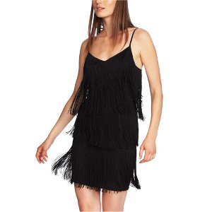 1.STATE Womens Fringe Mini Dress - 1 of 1