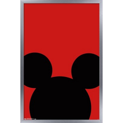 Trends International Disney Mickey Mouse - Minimalist Ears Framed Wall Poster Prints