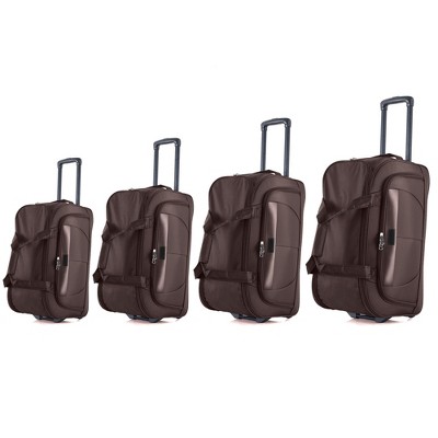 Lightweight Softside 4-Piece Set Rolling Duffel Bag with