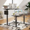 LOVSON Ergonomic standing desk with durable carbon steel frame, extension panel, 4 memory height settings, easy sit-stand conversion,  black - 2 of 4
