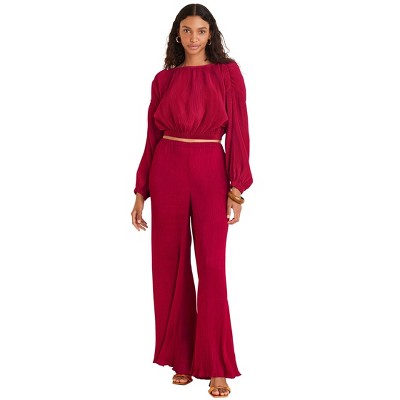 VENUS Womens Plisse Billow Top