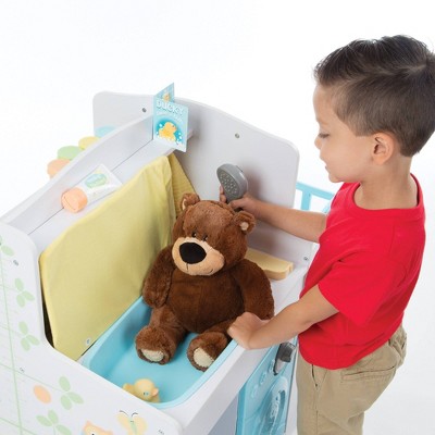 Wooden Multi-Functional Baby Care Activity Center with Accessories
