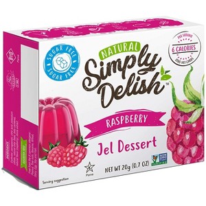 Simply Desserts Sugar-Free Raspberry Jel, 6-Pack – Vegan Dessert, Keto Snacks, Diabetic Friendly & Kosher, 1.7 Oz Ea - 1 of 4