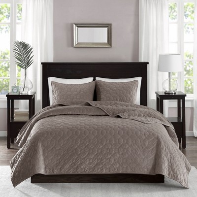 Sapphtopaz 3 Pcs Comforter Set Quilt Set Soft Velvet Quilt Set in Geometric Quilting Technique Cotton Filling 1 Quilt 2 Pillow Shams, Machine Washable