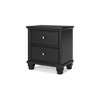 Signature Design by Ashley Lanolee Classic 2 Drawer Nightstand for Bedroom, Black - 4 of 4