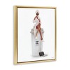 Stupell Industries Upscale Brand Woman Glam Brunch Coffee Black Floater Framed Canvas Wall Art - 3 of 4