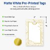 Avery Rectangle Tags, Pre-Printed Gold Florals, 2" x 3" - 2 of 4