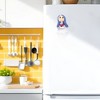 Unique Bargains Decorative Magnets Magnetic Fridge Sticker Irregular Shape Resin Lilac Beige 1Pc - 2 of 3