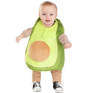 HalloweenCostumes.com Avocado Infant Costume, Baby Food Costume for Halloween - 1 of 3