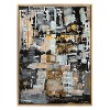 Kate & Laurel All Things Decor Sylvie Starry Night Framed Wall Art by Leah Nadeau Bright Gold Modern Abstract Geometric Wall Art - 2 of 4