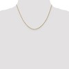 Black Bow Jewelry 1.3mm 10k Yellow Gold Singapore Chain Necklace - 2 of 4
