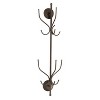 Kings Brand Furniture – Nino Metal 12 Hook Wall Mount Coat & Hat Rack, Pewter - 2 of 4