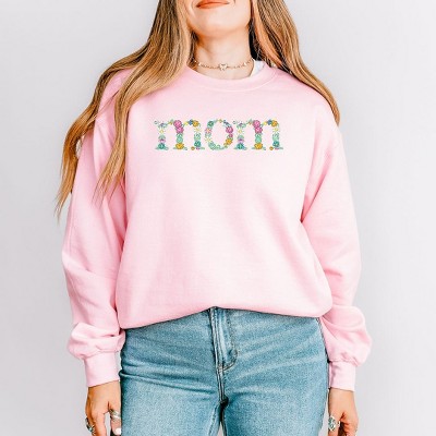 Simply Sage Market Women's Graphic Sweatshirt Embroidered Mom Floral