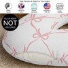 Sweet Jojo Designs Baby Girl Muslin 100% Cotton Nursing Pillow Cover Ballerina and Ballet Bows Pink and White - 3 of 4