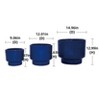 Vynxaria Modern Ceramic Flowerpot - Elegant Planter for Indoor & Outdoor Use - 4 of 4